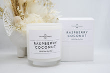 Load image into Gallery viewer, White Candle-Raspberry Coconut
