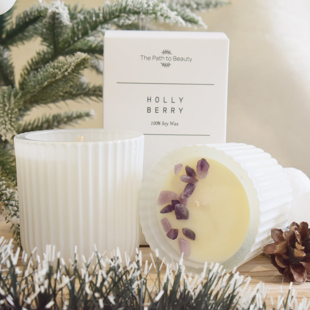 Holly Berry Soy Candle