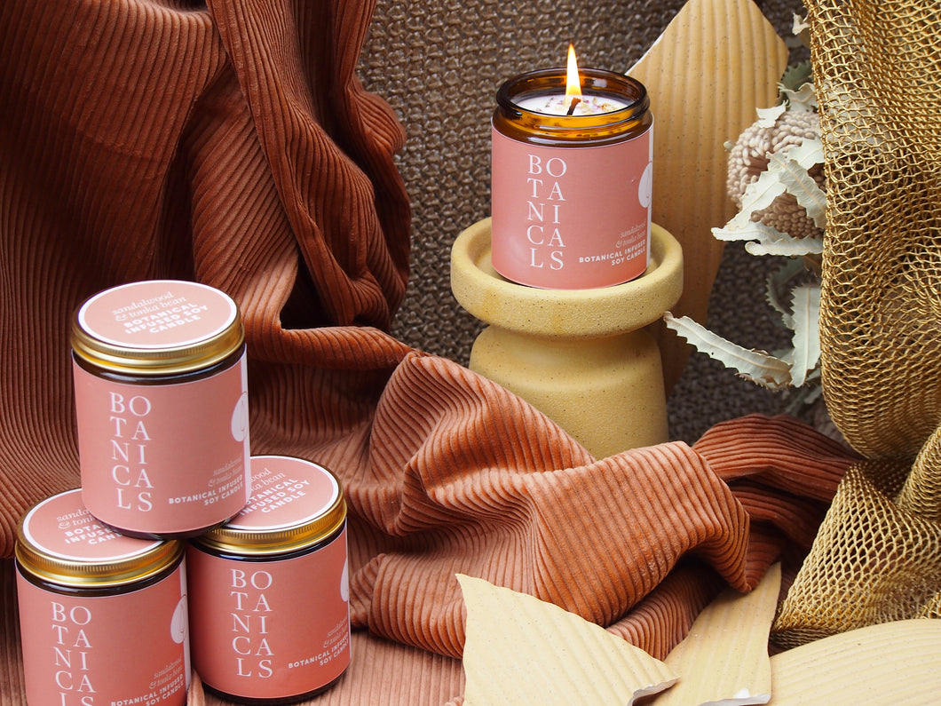 Botanicals Candle ~ Sandalwood & Tonka Bean