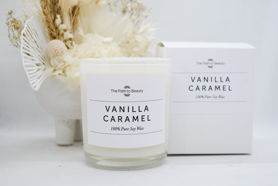 White Candle-Vanilla Caramel
