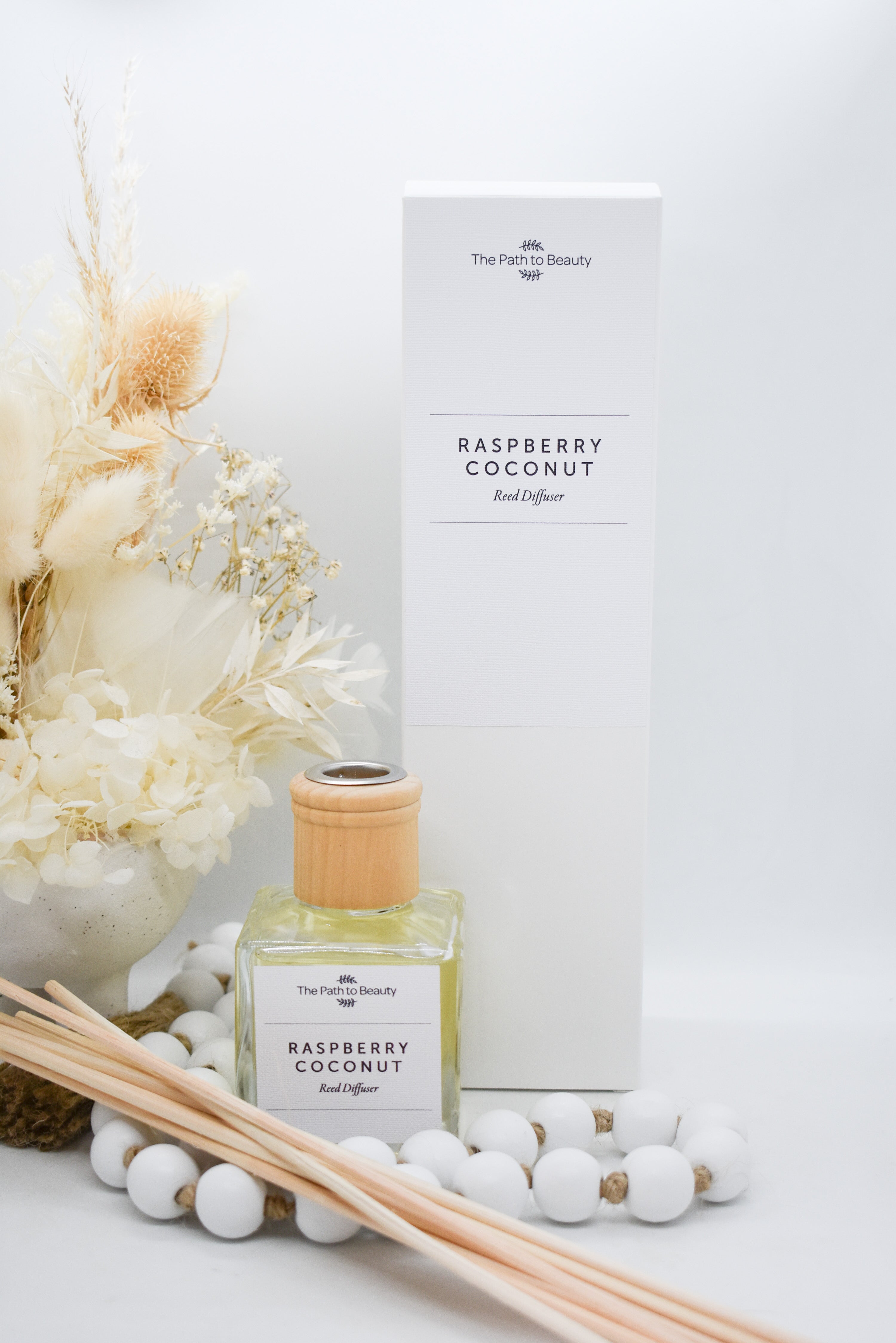 Raspberry Ripple Reed Diffuser Raspberry Coconut Reed Diffuser – The Path to Beauty