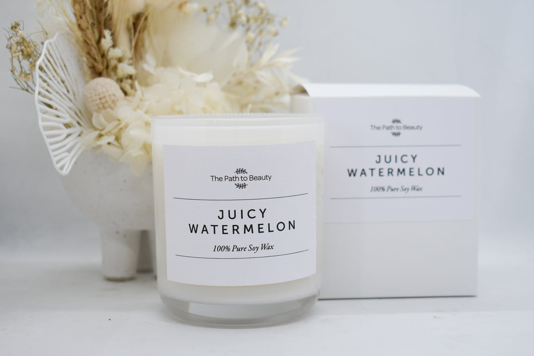 White Candle- Juicy Watermelon